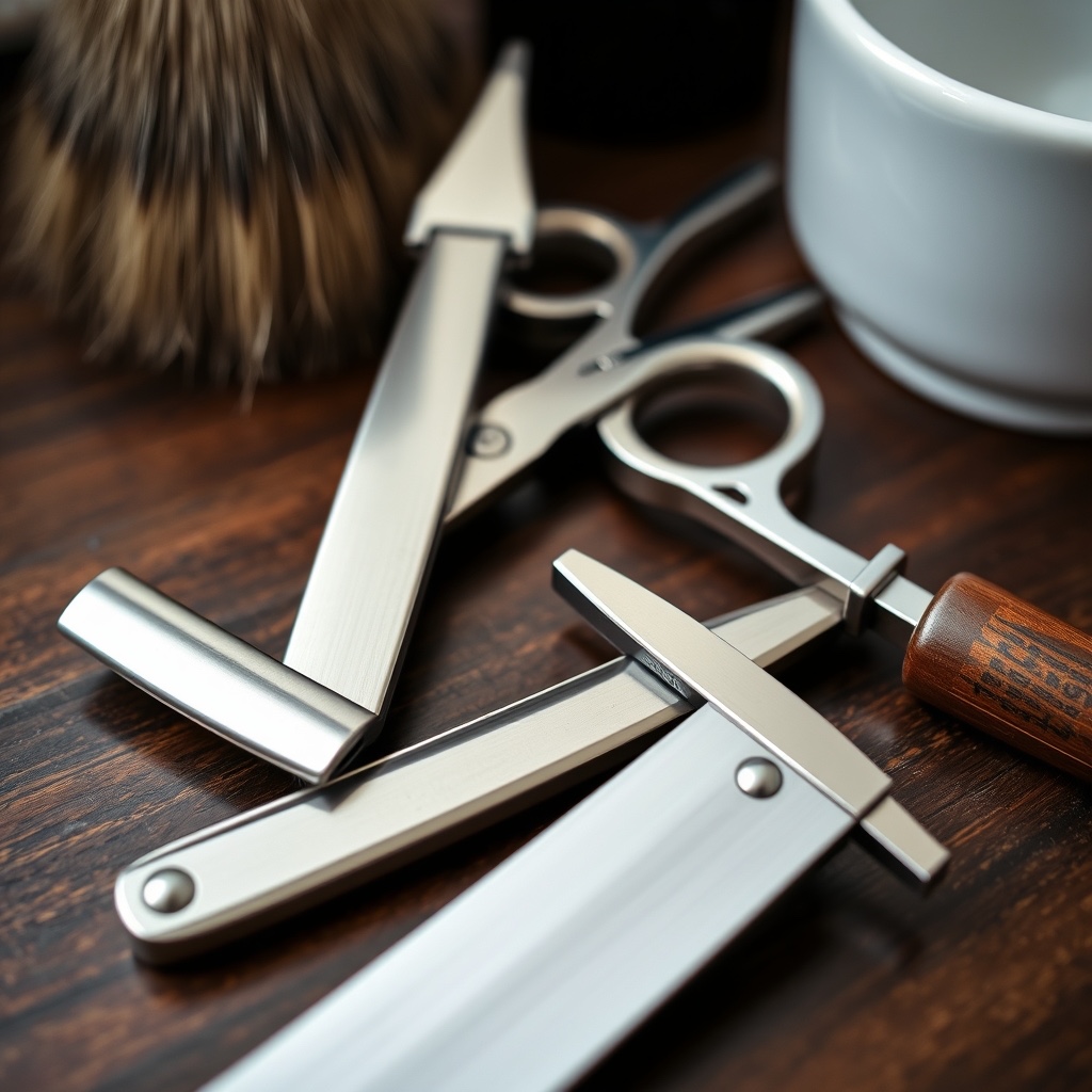 Tijeras de barbero de precisión y herramientas de estilismo profesional